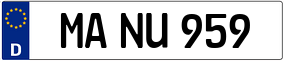 Trailer License Plate